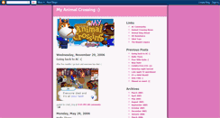 Desktop Screenshot of animalcrossingdaily.blogspot.com