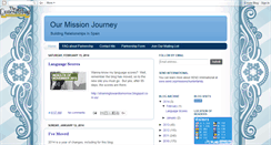 Desktop Screenshot of ourmissionjourney.blogspot.com