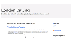 Desktop Screenshot of londoncallingblogspot.blogspot.com