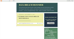 Desktop Screenshot of databreachdefender.blogspot.com