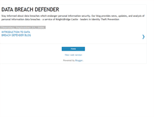 Tablet Screenshot of databreachdefender.blogspot.com