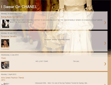Tablet Screenshot of iswearonchanel.blogspot.com