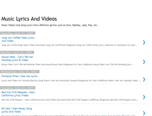 Tablet Screenshot of music-lyrics-and-videos.blogspot.com