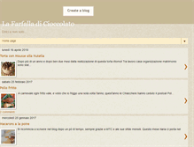 Tablet Screenshot of lafarfalladicioccolato.blogspot.com