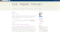 Desktop Screenshot of inkpaperpencil.blogspot.com