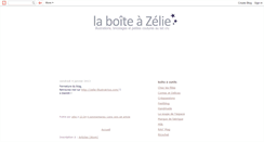 Desktop Screenshot of boiteazelie.blogspot.com