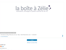 Tablet Screenshot of boiteazelie.blogspot.com