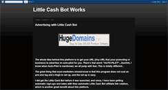 Desktop Screenshot of littlecashbotworks.blogspot.com