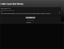 Tablet Screenshot of littlecashbotworks.blogspot.com