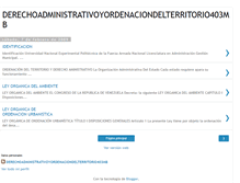 Tablet Screenshot of derechoadministrativoyordenacion.blogspot.com
