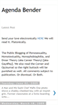 Mobile Screenshot of agendabender.blogspot.com
