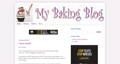 Desktop Screenshot of mybakingblog.blogspot.com