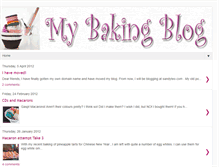 Tablet Screenshot of mybakingblog.blogspot.com