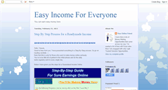 Desktop Screenshot of easyincome4me.blogspot.com