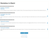 Tablet Screenshot of homelessmiami.blogspot.com