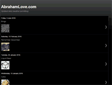 Tablet Screenshot of abrahamloveblog.blogspot.com
