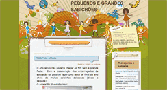 Desktop Screenshot of pequenosgrandessabichoes.blogspot.com