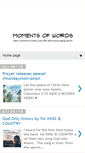 Mobile Screenshot of momentsofwords.blogspot.com