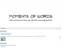 Tablet Screenshot of momentsofwords.blogspot.com