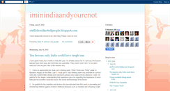 Desktop Screenshot of iminindiaandyourenot.blogspot.com