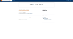 Desktop Screenshot of malludomain.blogspot.com