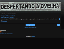 Tablet Screenshot of despertandoaovelha.blogspot.com