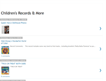 Tablet Screenshot of childrensrecordsandmore.blogspot.com