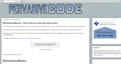 Desktop Screenshot of pervasivecode.blogspot.com
