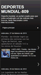 Mobile Screenshot of deportesmundial809.blogspot.com