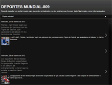 Tablet Screenshot of deportesmundial809.blogspot.com