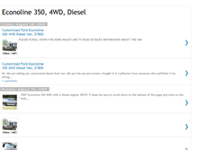 Tablet Screenshot of econoline350.blogspot.com