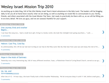 Tablet Screenshot of israelmission2010.blogspot.com