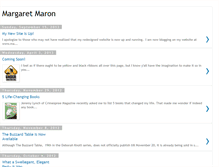 Tablet Screenshot of margaretmaron.blogspot.com