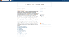 Desktop Screenshot of limewiresoftware.blogspot.com