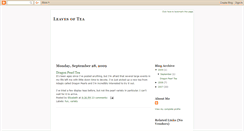 Desktop Screenshot of leavesoftea.blogspot.com