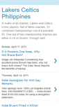 Mobile Screenshot of lakerscelticsphilippines.blogspot.com