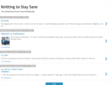 Tablet Screenshot of crazyknittinglady.blogspot.com