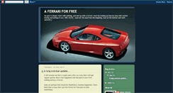Desktop Screenshot of ferrariforfree.blogspot.com