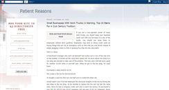 Desktop Screenshot of patientreasons.blogspot.com