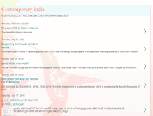 Tablet Screenshot of contemporary-india.blogspot.com