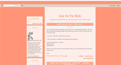 Desktop Screenshot of joiedeviestyle.blogspot.com