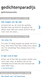 Mobile Screenshot of gedichtenparadijs.blogspot.com