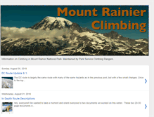 Tablet Screenshot of mountrainierclimbing.blogspot.com