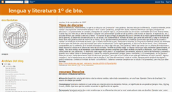 Desktop Screenshot of lenguayliteraturaprimero.blogspot.com