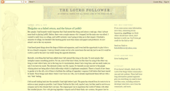Desktop Screenshot of lotrofollower.blogspot.com