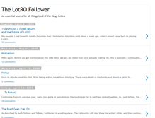 Tablet Screenshot of lotrofollower.blogspot.com