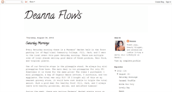 Desktop Screenshot of deannaflows.blogspot.com