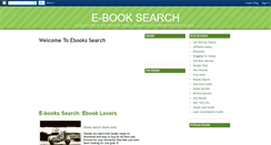 Desktop Screenshot of e-booksearch.blogspot.com