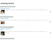 Tablet Screenshot of amazing-amelia.blogspot.com