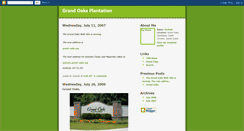 Desktop Screenshot of grand-oaks.blogspot.com